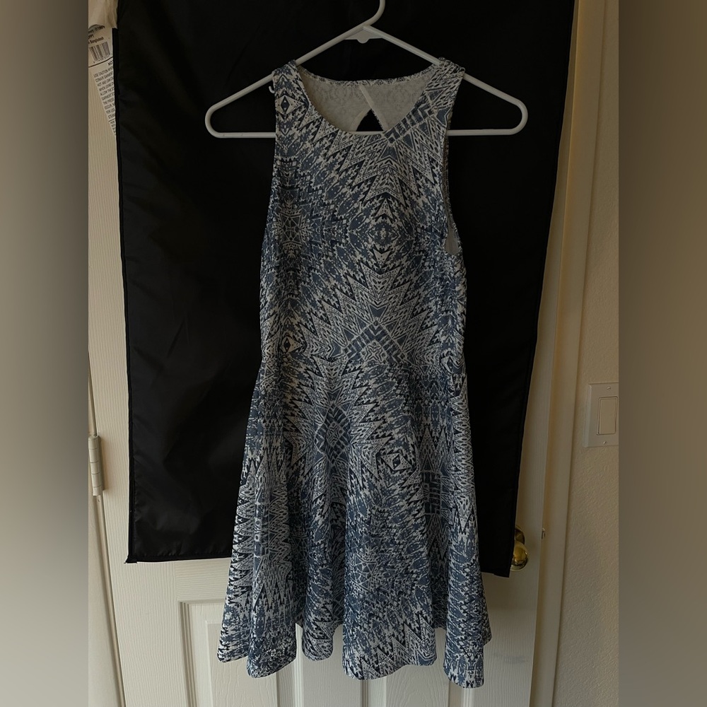 Blue Patterned Dress